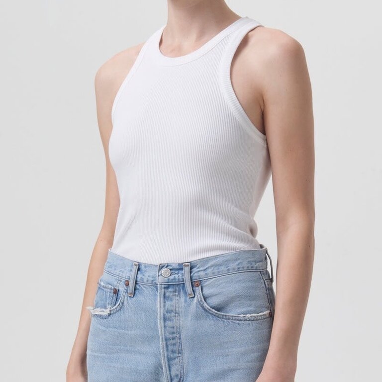 Agolde Bailey Tank White (Organic Cotton)