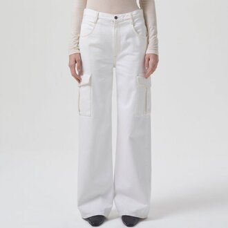 Agolde Minka Cargo Pants In Milkshake (Organic Cotton)