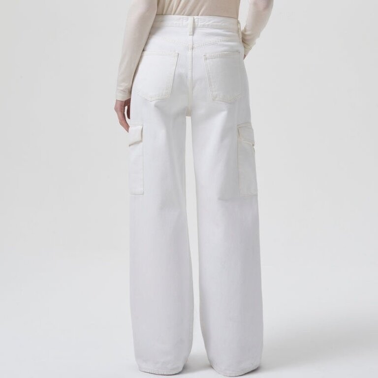 Agolde Minka Cargo Pants In Milkshake (Organic Cotton)