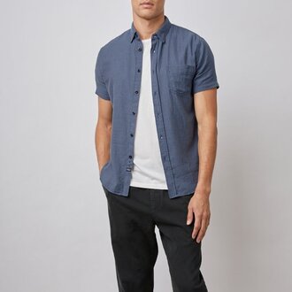 Rails Men Fairfax Shirt Sea Blue