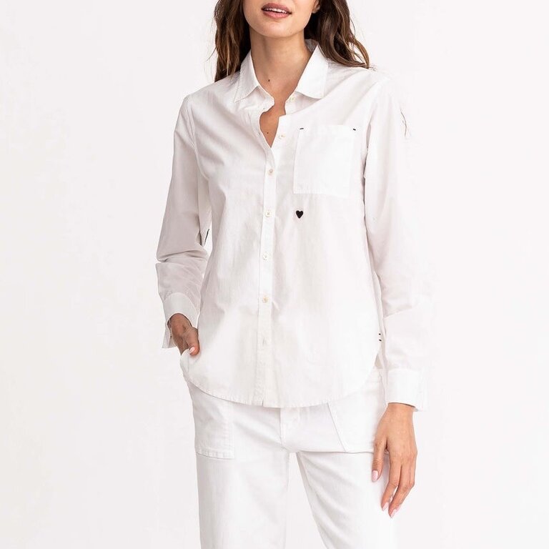 Kerri Rosenthal Mia Shirt Core Classic White