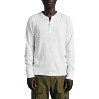 Rag & Bone Classic Henley Shirt White