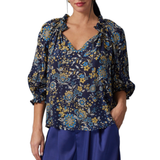 Gilner Farrar Ellie Blouse Blue Anemone