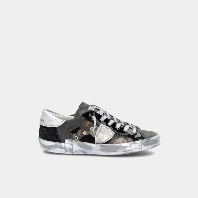 Philippe Model Paris Low Women's Sneakers Black And Grey - Society