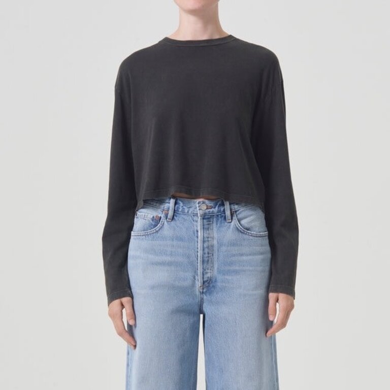 Agolde Mason Cropped Tee Fracture