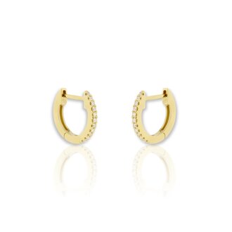Kikichic CZ Diamond Huggies Gold (14mm)