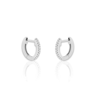 Kikichic CZ Diamond Huggies Silver (14mm)