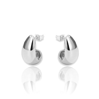 Kikichic Chunky Dome Stud Earrings Silver