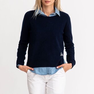 Kerri Rosenthal Patchwork Pullover Indigo