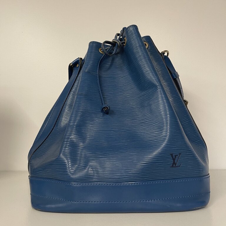 Curated Luxury LV Bucket Bag Blue
