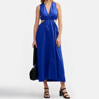 Zarchive Belle rose Amsa Dress In Lazuli