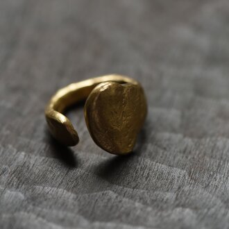 864 Designs Melted Brass Ring 7 RI-K-21