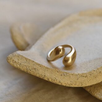 864 Designs Ball Brass Ring Size 7 RI-K-45