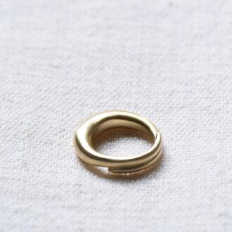 864 Designs Chunky Brass Ring Size 8 RI-K-22