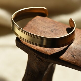 864 Designs Thick Brass Bracelet Cuff CU-H-40