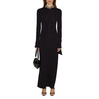 Zarchive Simon Miller Junjo Knit & Poplin Dress Black