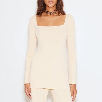 Zarchive Simon Miller Long Sleeve Zozo Top Cream