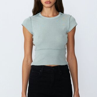 SLVRLAKE Re-Work Fitted Tee Desert Sage