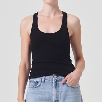 Agolde Bianca Tank Black