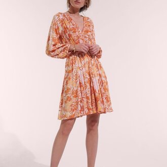 Poupette St Barth Mini Dress Anabelle Gold Orchid