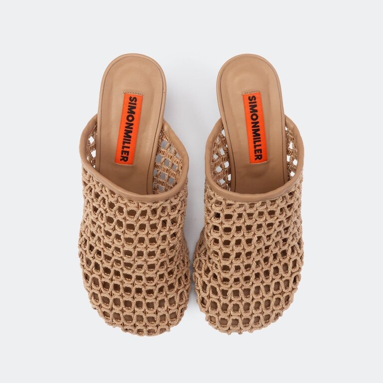 Zarchive Simon Miller Crochet Beep Mule Natural