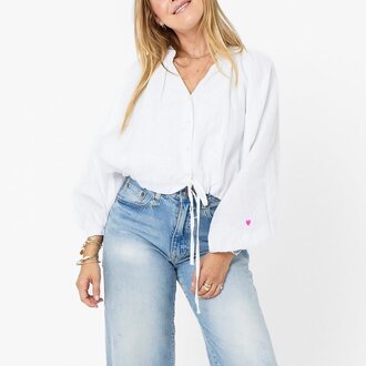 Kerri Rosenthal Honey Blouse White
