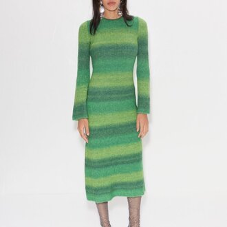 Simon Miller Axon Knit Dress Gummy Green Multicolor