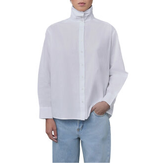Still Here Madison Button Down in Milk Cotton