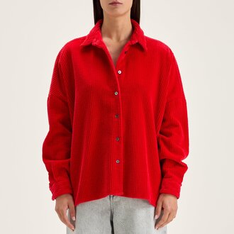 Ginna Corduroy Shirt Jacket Sanguine