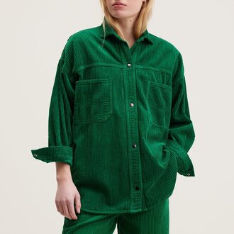 Belle rose Guru Corduroy Shirt Jacket Chlorophile