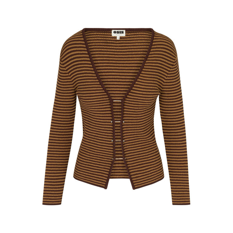 Zarchive Osis Cassie Top Brown Stripe