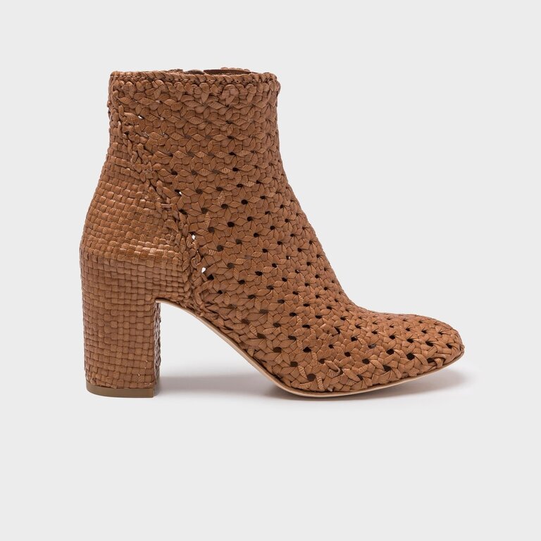 Del Carlo Axis Woven Heeled Boot Terra