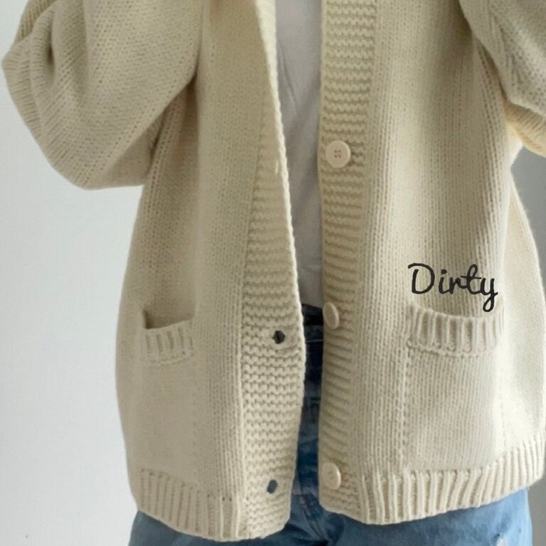 Pink Pineapple Varsity Martini Cardigan