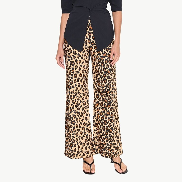 Simon Miller Pia Poplin Pant In Leopard