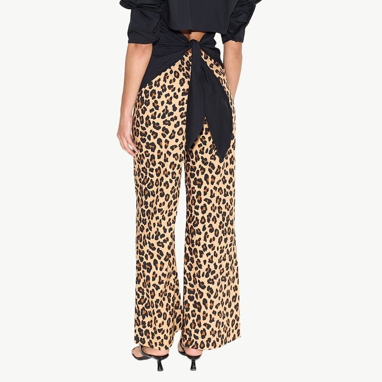 Simon Miller Pia Poplin Pant In Leopard