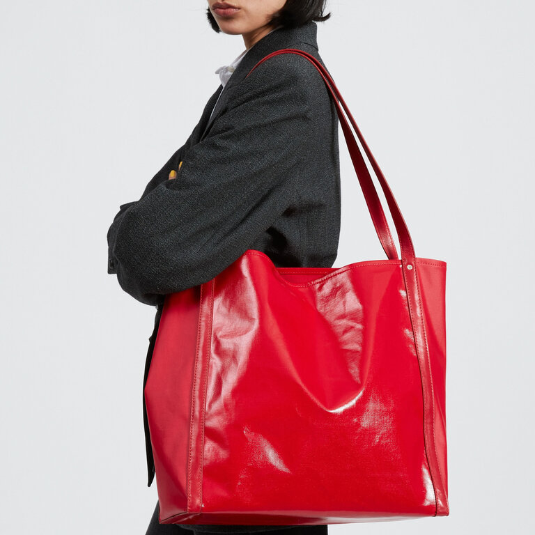 Rag & Bone Jet Tote In Poppy Red
