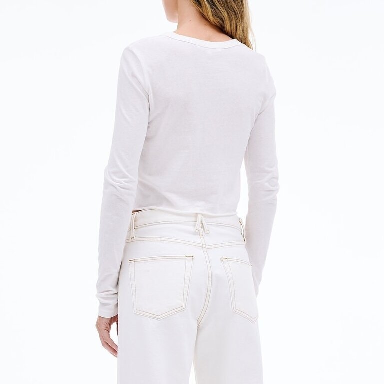 SLVRLAKE Grace Crop In Natural White