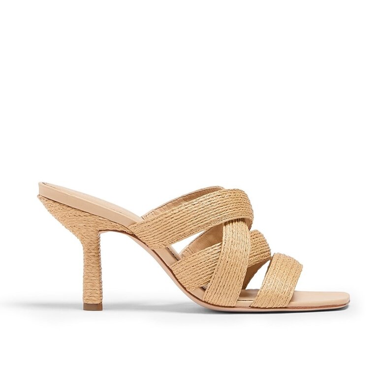 Cinq a Sept Dina Sandal In Natural Raffia