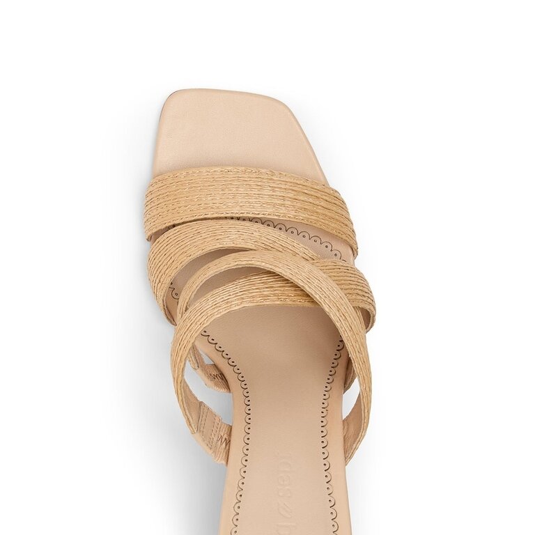 Cinq a Sept Dina Sandal In Natural Raffia