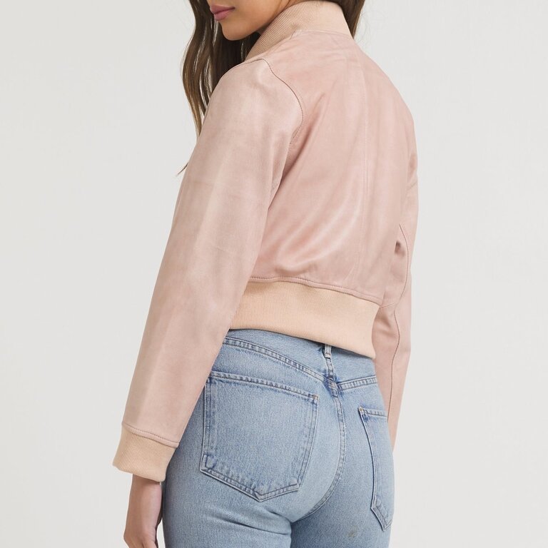 Jakett Collins Stonewash Leather White Pink