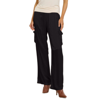 LA Made Silky Cargo Pant Black