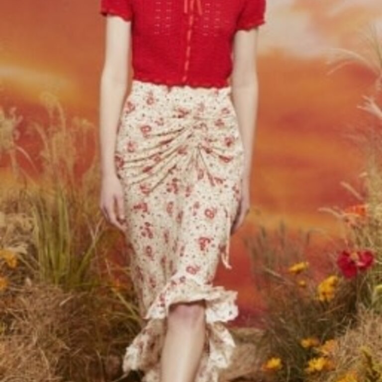 Cinq a Sept Ginevra Cardigan Red Sapphire