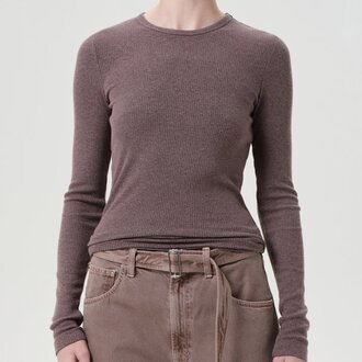 Agolde Delphi Slim Tee Ceramic