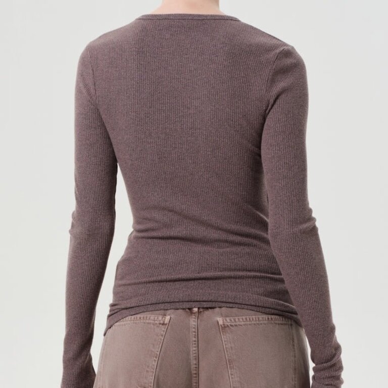 Agolde Delphi Slim Tee Ceramic