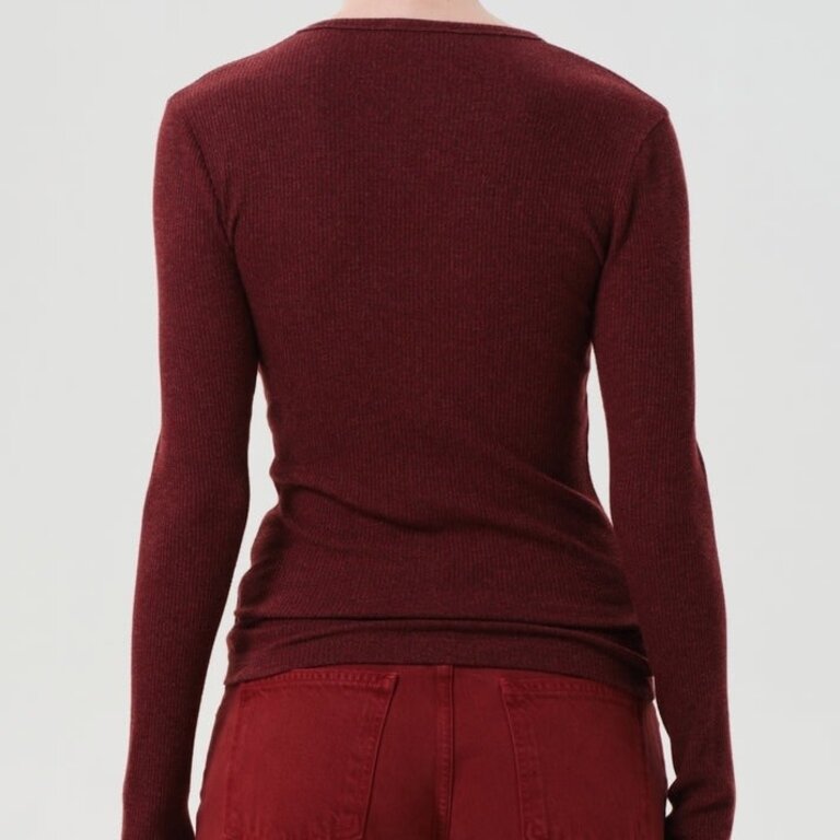 Agolde Delphi Slim Tee Brick