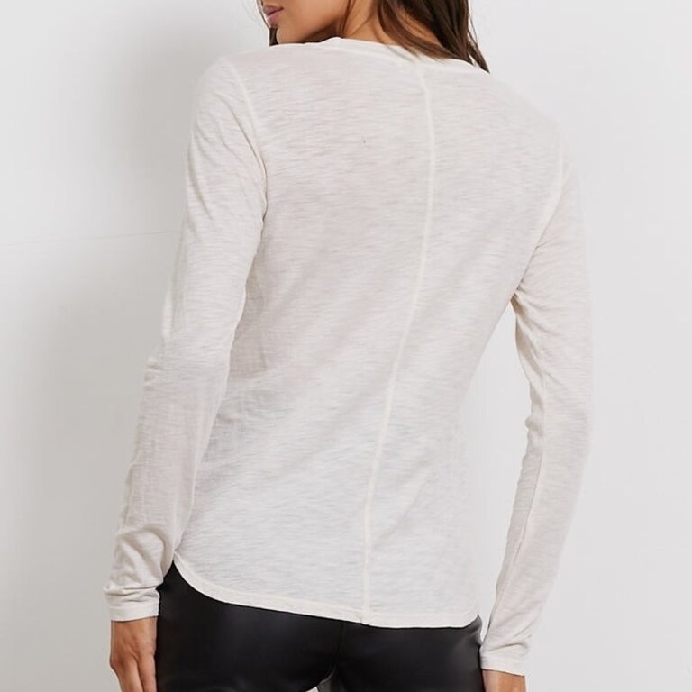 LA Made Ashley Long Sleeve Tee Ecru
