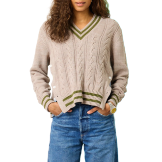 Kerri Rosenthal Patvee Sweater Warm Stone