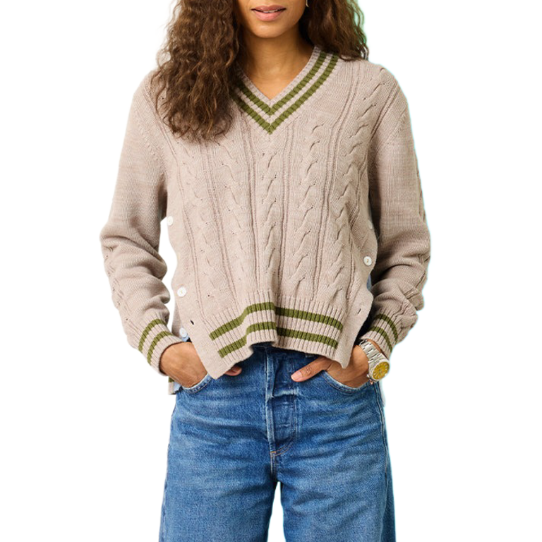 Kerri Rosenthal Patvee Sweater Warm Stone