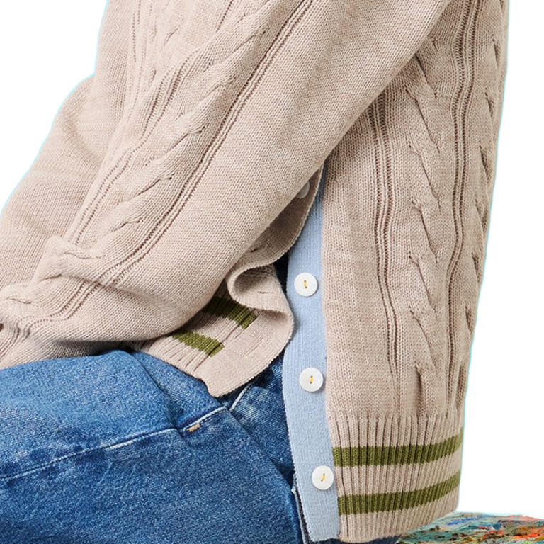 Kerri Rosenthal Patvee Sweater Warm Stone