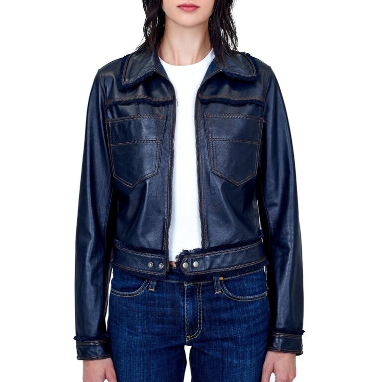 Jakett Hayden Vintage Leather Jacket Midnight